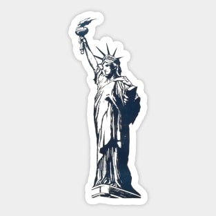 Vintage Statue of Liberty Sticker